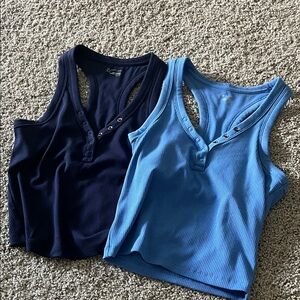 Aerie Blue Tank Tops